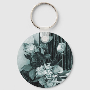 Vintage Wedding Bouquet Key Ring