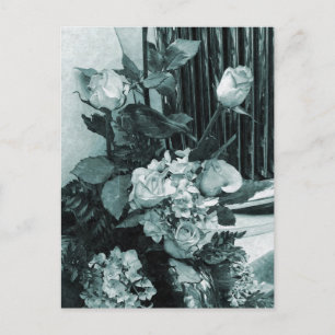 Vintage Wedding Bouquet Postcard
