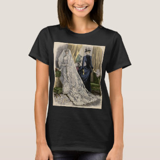 Vintage Wedding Bridal Portrait, Victorian Bride T-Shirt