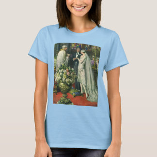 Vintage Wedding, Bride and Groom with Menorah T-Shirt