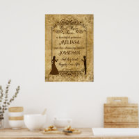 Vintage wedding Bride Groom Once upon a time