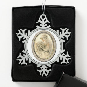 Vintage Wedding Bride Victorian Christmas Ornament