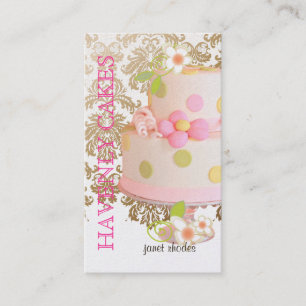 Vintage, Wedding Cake/Bakery/pâtisserie Business Card