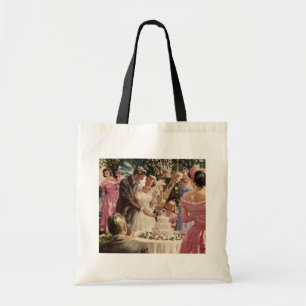 Vintage  Wedding Ceremony Tote Bag