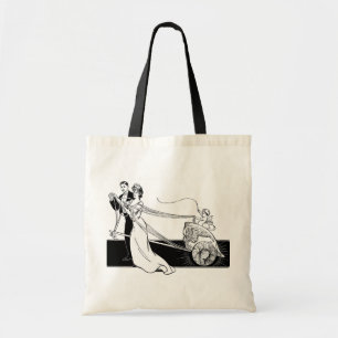 Vintage Wedding Couple Tote Bag