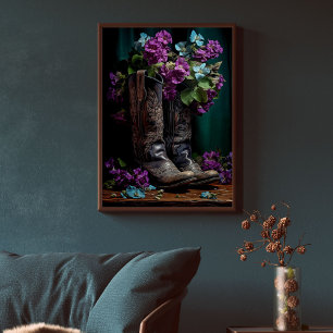 Vintage Wedding Cowboy Boots Decoupage Tissue Paper