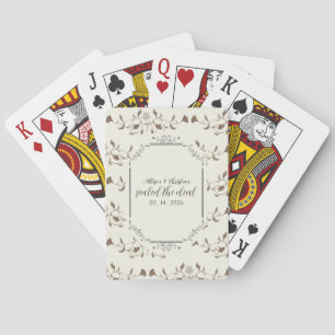 Vintage Wedding Favour Playing Cards - customisabl