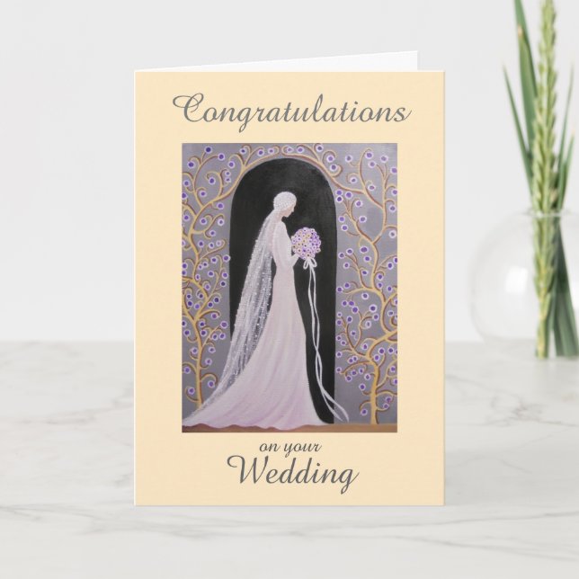 VINTAGE WEDDING, GREETING CARD (Front)