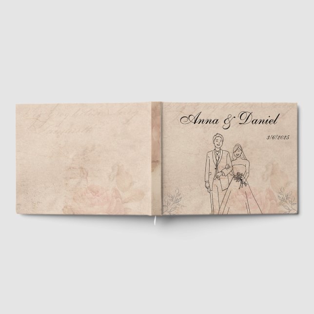 Vintage Wedding Guest Book (Full)