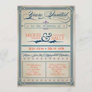 Vintage Wedding Invitation