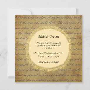 Vintage Wedding Invitation