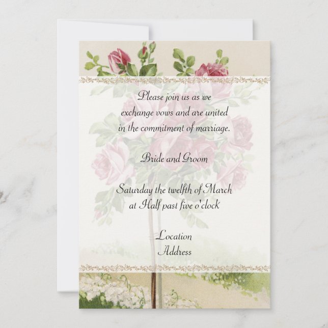 Vintage Wedding Invitation (Front)