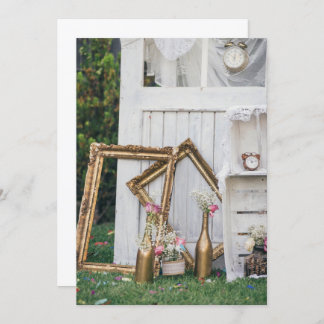 Vintage wedding invitation