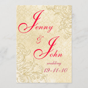 Vintage Wedding Invitation