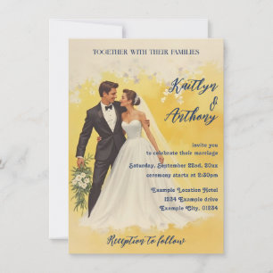 Vintage Wedding Invitation Belle éPoque Style