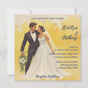 Vintage Wedding Invitation Belle éPoque Style