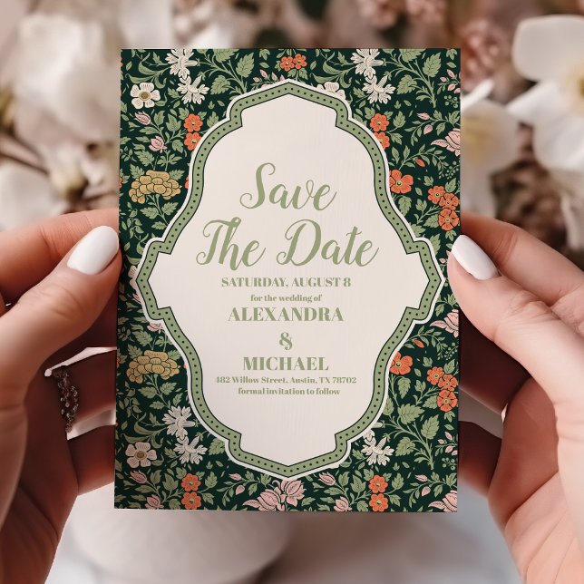 Vintage Wedding Invitation William Morris (Creator Uploaded)