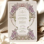 Vintage Wedding Invitation William Morris Lavender<br><div class="desc">Art Nouveau Vintage wedding invitations by William Morris in a floral, romantic, and whimsical design. Victorian flourishes complement classic art deco fonts. Please enter your custom information, and you're done. If you wish to change the design further, click the blue "Customise It" button. Thank you so much for considering my...</div>