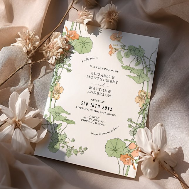 Vintage Wedding Invitations Art Nouveau by Foord (Creator Uploaded)