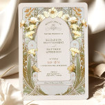 Vintage Wedding Invitations Art Nouveau by Mucha<br><div class="desc">Art Nouveau Vintage wedding invitations inspired by Alphonse Mucha in a floral, romantic, and whimsical design. Victorian flourishes complement classic art deco fonts. Please enter your custom information, and you're done. If you wish to change the design further, click the blue "Customise It" button. Thank you so much for considering...</div>