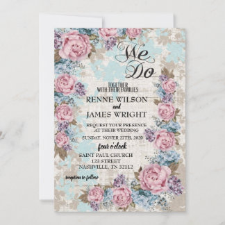 VINTAGE WEDDING INVITE