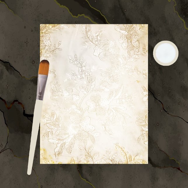 Vintage Wedding Lace Scrapbook Paper (Creator Uploaded)