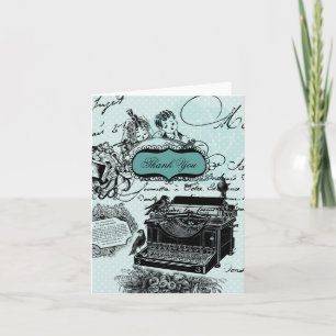 Vintage Wedding Love Letters Thank You Note Cards