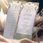 Vintage Wedding Program Art Nouveau by Mucha Programme<br><div class="desc">Introducing the editable Vintage Wedding Program by Alphonse Mucha, now available on Zazzle! This elegant program is the perfect way to guide your guests through your special day. The Vintage Wedding Program features a beautiful Art Nouveau design by the legendary Alphonse Mucha. The design's soft colours and intricate details are...</div>