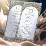 Vintage Wedding Program Art Nouveau by Mucha Programme<br><div class="desc">Introducing the editable Vintage Wedding Program by Alphonse Mucha, now available on Zazzle! This elegant program is the perfect way to guide your guests through your special day. The Vintage Wedding Program features a beautiful Art Nouveau design by the legendary Alphonse Mucha. The design's soft colours and intricate details are...</div>
