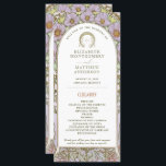 Vintage Wedding Program Art Nouveau by Mucha Programme<br><div class="desc">Introducing the editable Vintage Wedding Program by Alphonse Mucha, now available on Zazzle! This elegant program is the perfect way to guide your guests through your special day. The Vintage Wedding Program features a beautiful Art Nouveau design by the legendary Alphonse Mucha. The design's soft colours and intricate details are...</div>