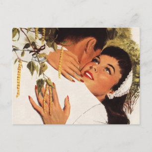 Vintage Wedding Proposal, Love and Romance Postcard