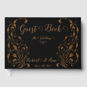 Vintage Wedding Romantic Steampunk Fairytale Guest Book