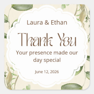 Vintage Wedding Sticker love forever