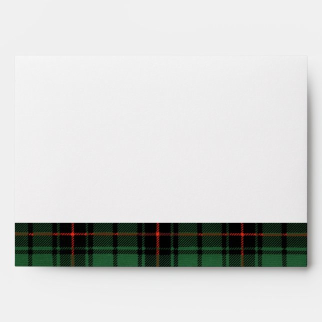 Vintage Wedding, Tartan Davidson Modern Pattern Envelopes (Front)