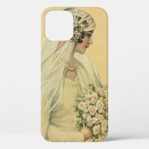Vintage Wedding, Victorian Bride Bridal Portrait iPhone 12 Case