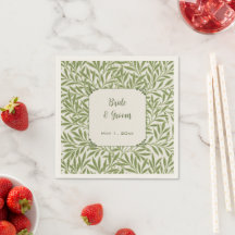 Vintage Wedding, Victorian Willow Leaves Pattern