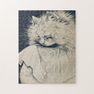 Vintage Weeping Cat by Louis William Wain Jigsaw Puzzle