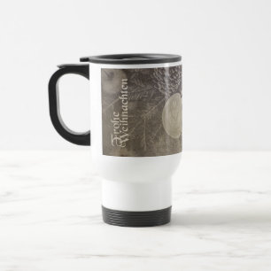 Vintage-Weihnachtsmotiv mit Keksen und Kaffee Travel Mug