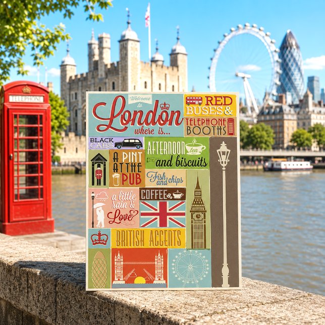 Vintage Welcome to London Postcard (Creator Uploaded)