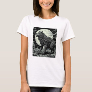 Vintage Werewolf in front of the Full Moon T-Shirt