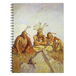 Vintage West, Guardians War or Peace by NC Wyeth Notebook
