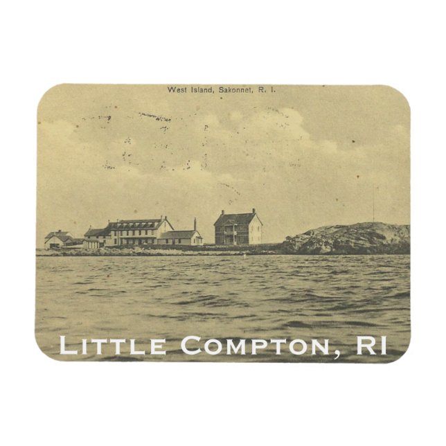 Vintage West Island, Sakonnet - Little Compton, RI Magnet (Horizontal)