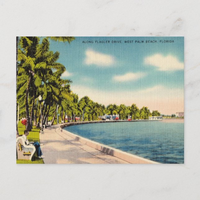 Vintage West Palm Beach, Florida Postcard (Front)