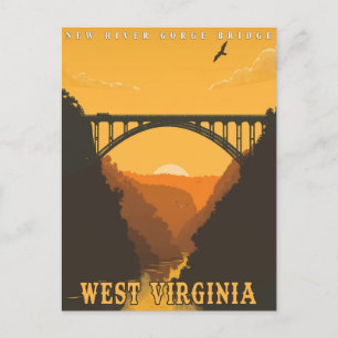Vintage West Virginia Postcard