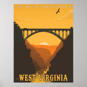 Vintage West Virginia Poster