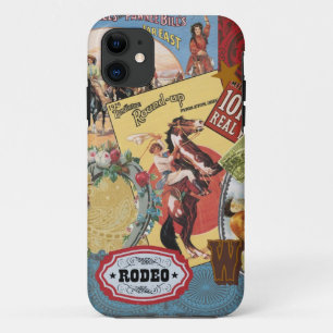 vintage western collage iphone 5 case