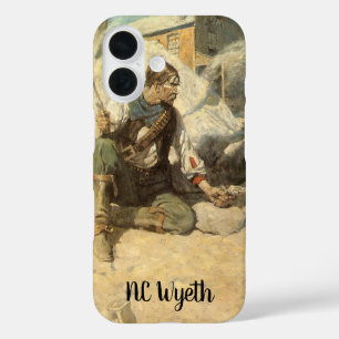 Vintage Western Cowboys, Hopalong by NC Wyeth iPhone 16 Case
