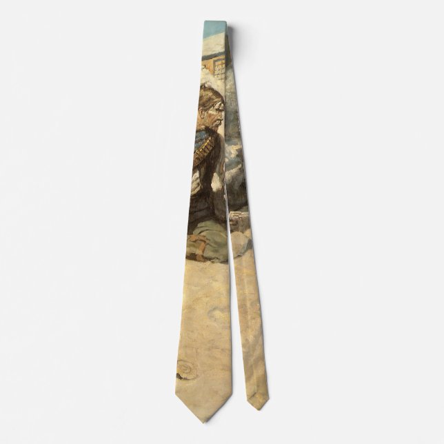 Vintage Western Cowboys, Hopalong by NC Wyeth Tie (Front)