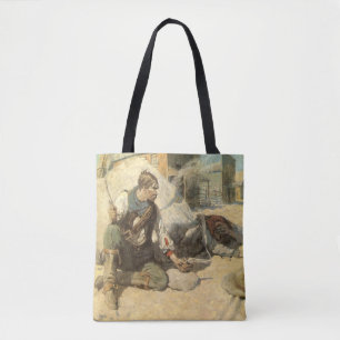 Vintage Western Cowboys, Hopalong by NC Wyeth Tote Bag