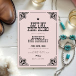Vintage Western Cowgirl Rodeo 30th Birthday Party Invitation<br><div class="desc">Saddle up for a wild celebration with this Vintage Western Cowgirl Rodeo 30th Birthday Party invitation. Featuring rustic designs and bold typography, this invitation sets the perfect tone for a country-chic milestone birthday. Personalise the details to create a unique invite that will have your guests ready to kick up their...</div>